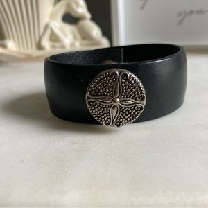 Upcycled Leather Belt Bracelet
